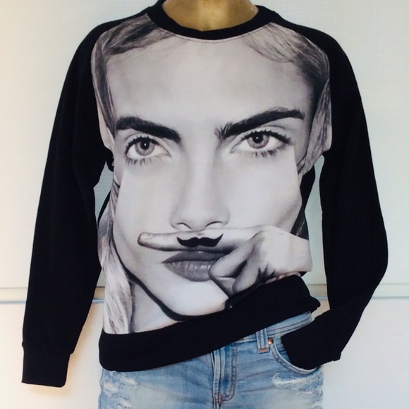 ELEVEN PARIS NWT Cara Delavingne SWEATSHIRT XS - Picture 5 of 16